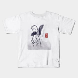 Asian Bat Painting Kids T-Shirt